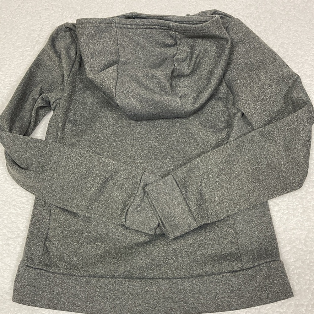 Nike drifit grey scuba hooded sweatshirt with light blue black swish medium - Picture 7 of 9